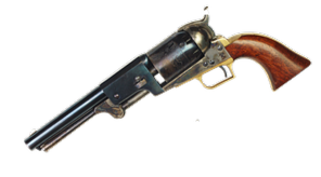 Blued revolver